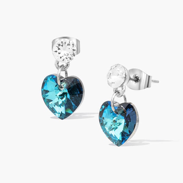 Agape Earrings Bermuda Blue WHOLESALE FOREVER CRYSTALS 