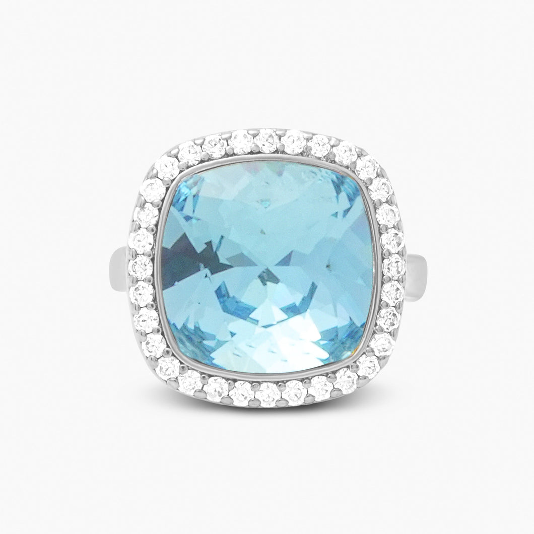 Baroness Ring Aquamarine Dynasty Gems Forever Crystals 