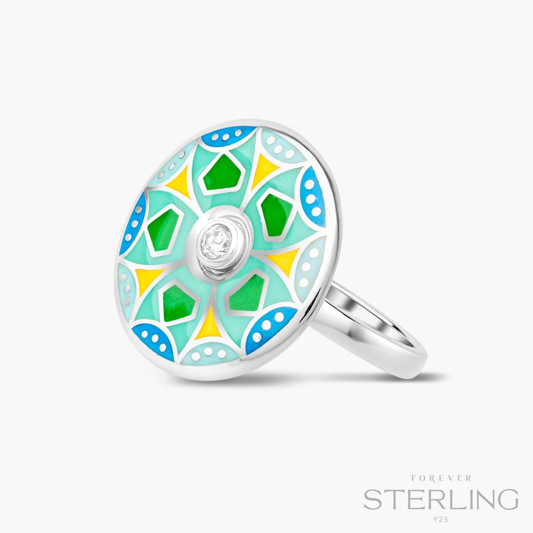 Calle San Sebastián Ring Forever Sterling Forever Crystals 7 