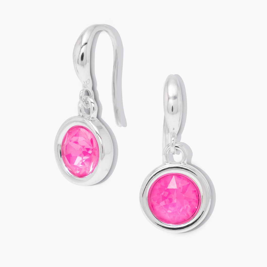 Luminous Dangle Earrings Electric Pink