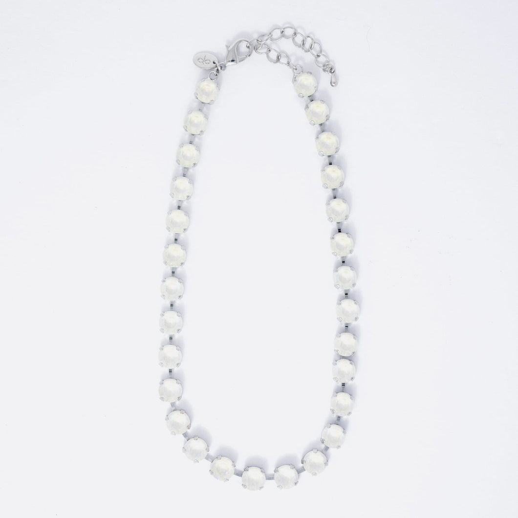 Eternity Choker Necklace Light Grey Delite ENDLESS PARADISE FOREVER CRYSTALS 