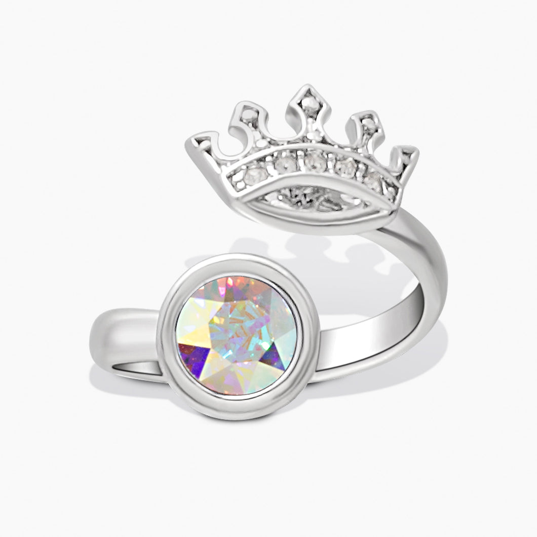 King Ring Aurora Borealis A STORY OF GIFTS Forever Crystals 