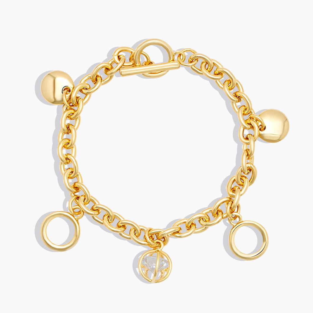 Liana Bracelet Gold Secret Santa 2024 Forever Crystals 