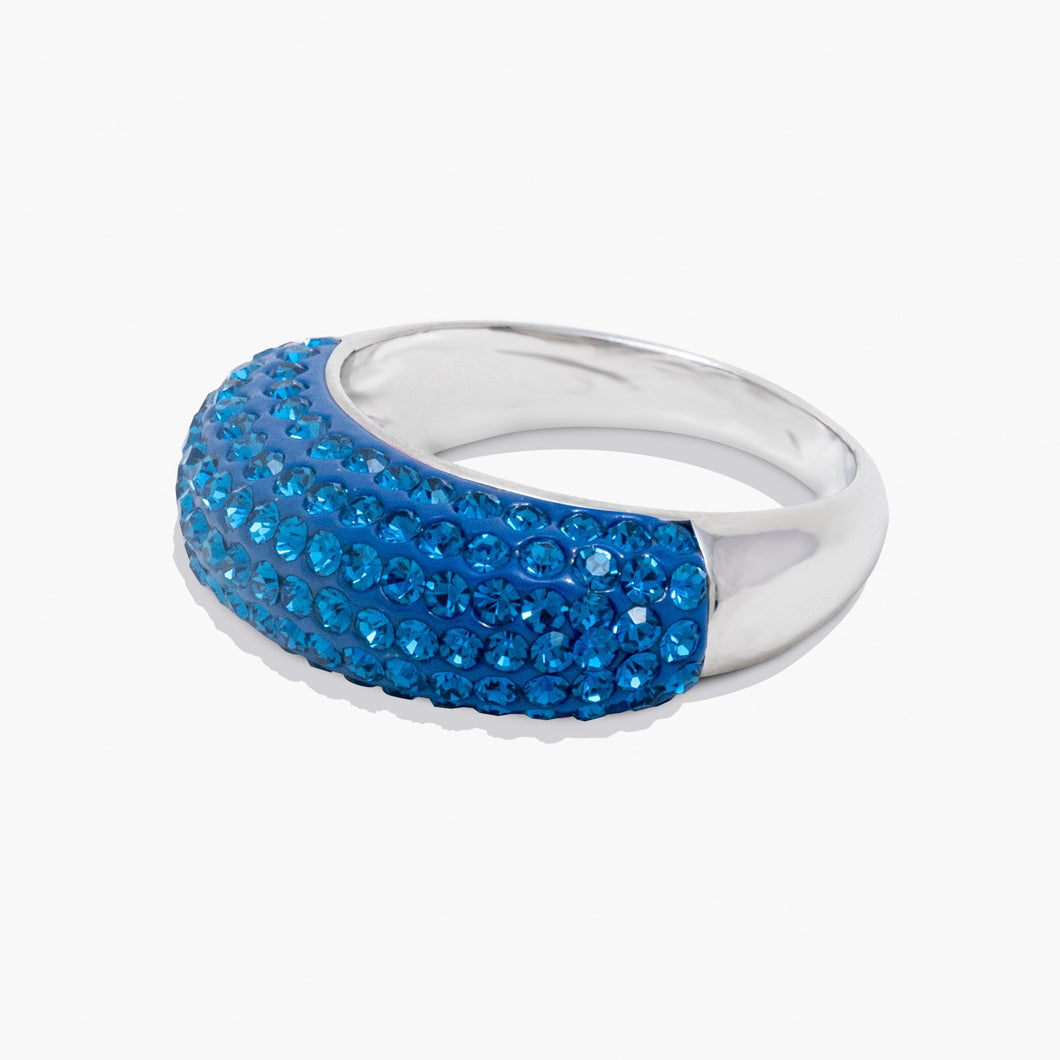 Nova Ring Capri Blue SUPERNOVA Forever Crystals 