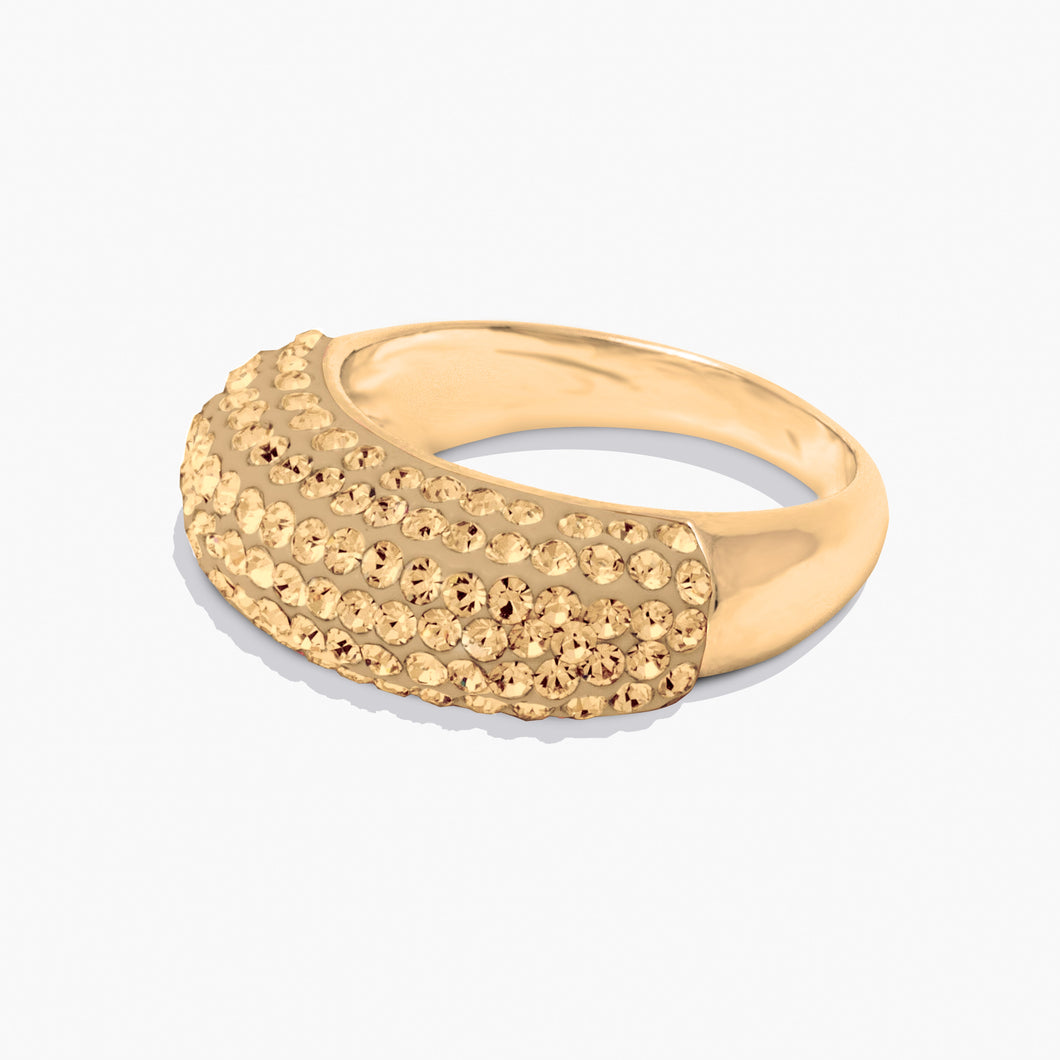 Nova Ring Gold Golden SUPERNOVA Forever Crystals 