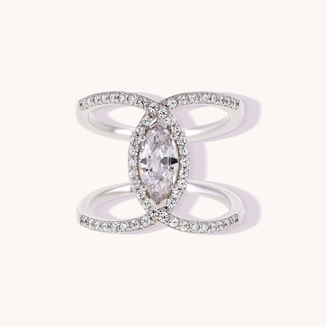 Astoria Ring FOREVER STERLING FOREVER CRYSTALS 