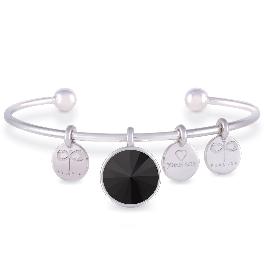 BRACELET MEMOIR SCREW MARBELLA JET BRACELET - FOREVER - MEMOIR - JET 001 