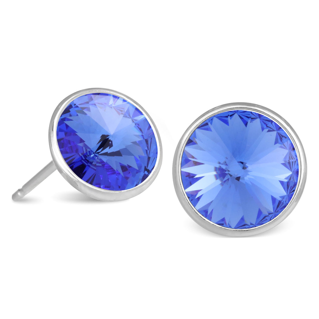 Forever Stud Earrings SAPPHIRE LIFESTONES FOREVER CRYSTALS 