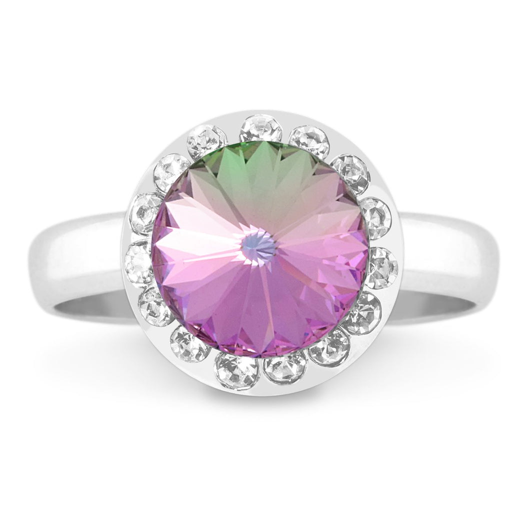 Halo Ring Vitrail Light forevercrystals 