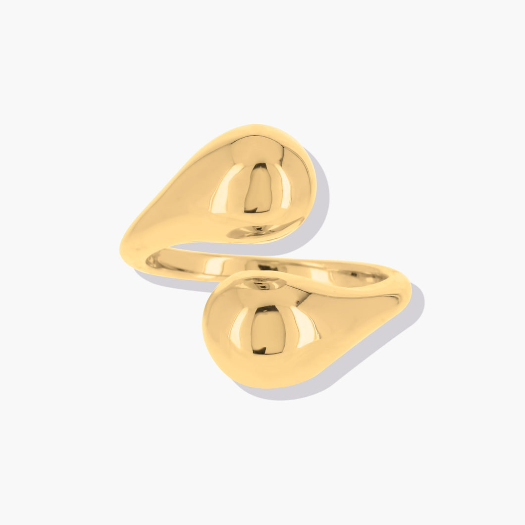 Ivis Ring Gold Together Forever Forever Crystals 