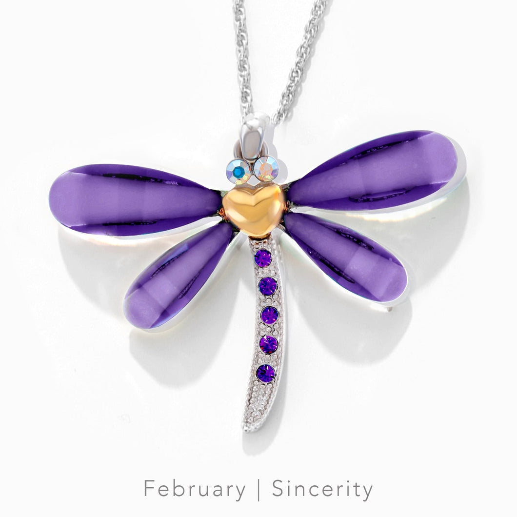 Lifestones Classic Dragonfly Amethyst Lifestone Dragonflies Forever Crystals 