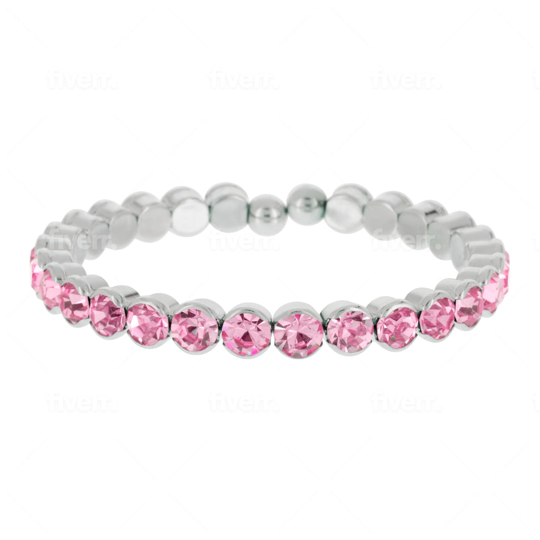 Lifestones Ibiza Bangle Rose ESSENTIALS FOREVER CRYSTALS 