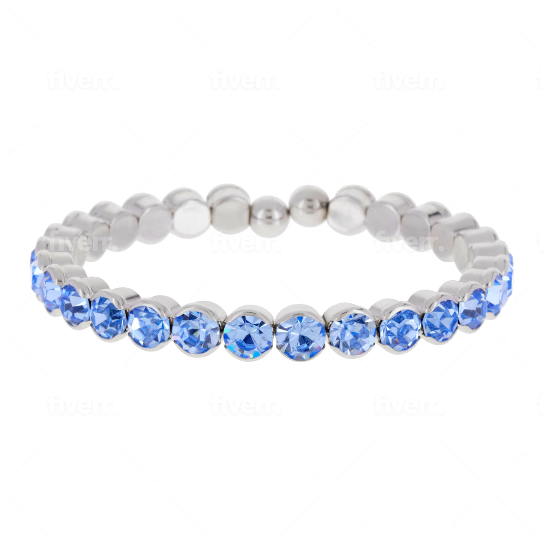 Lifestones Ibiza Bangle Sapphire ESSENTIALS FOREVER CRYSTALS 