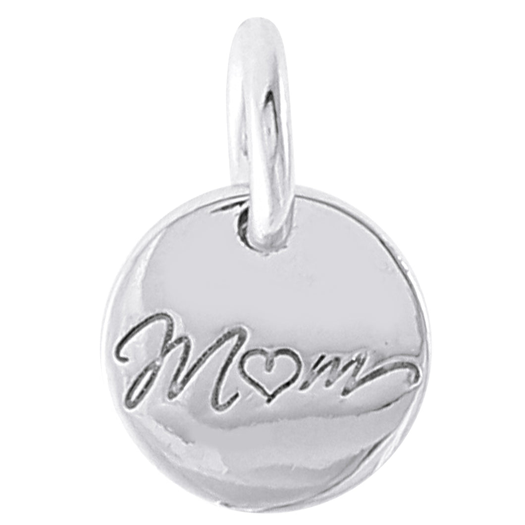 MEMOIR PLATE FAMILY MOM SILVER CHARM - FOREVER - MEMOIR - SILVER 001 