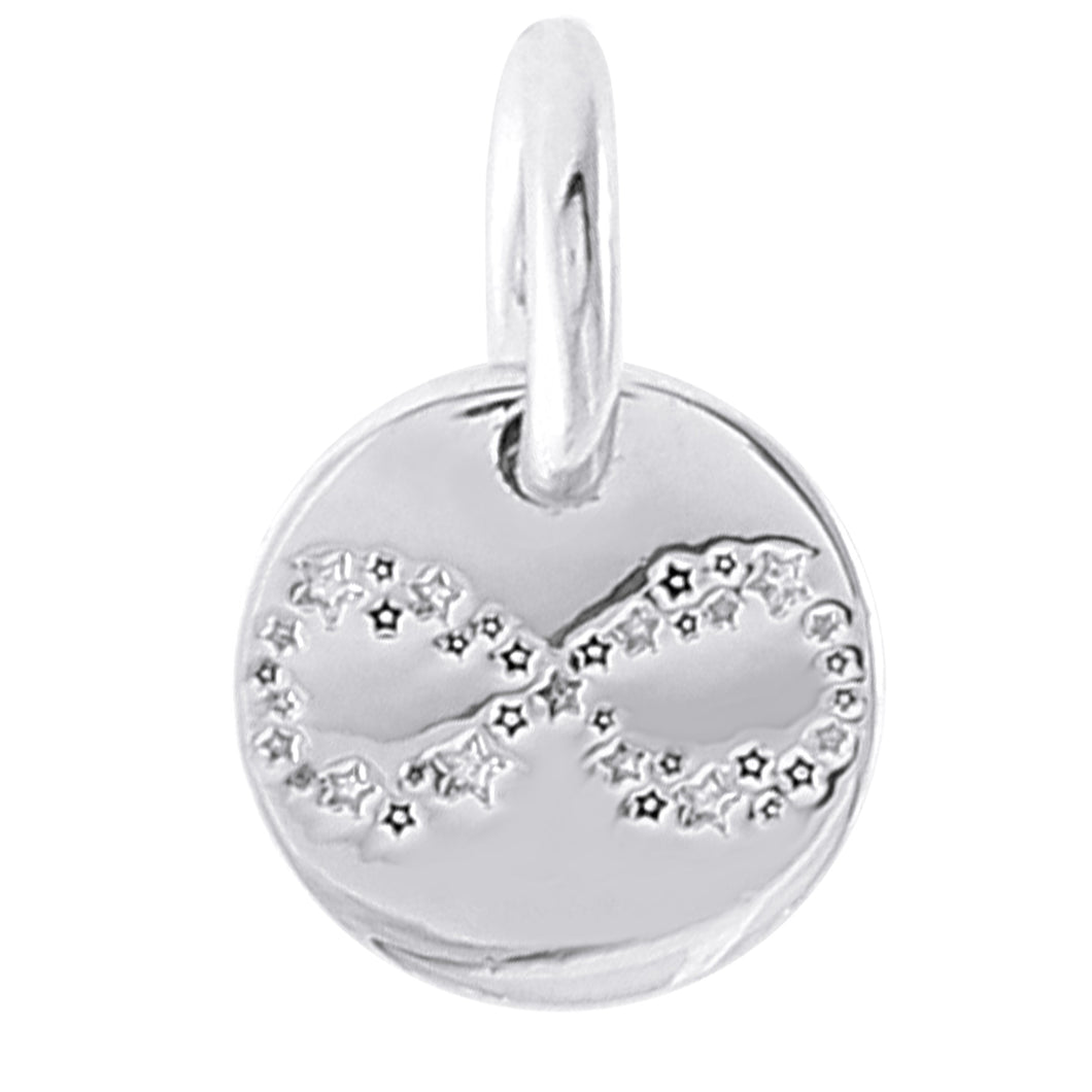 MEMOIR PLATE INFINITY FOREVER SILVER CHARM - FOREVER - MEMOIR - SILVER 001 