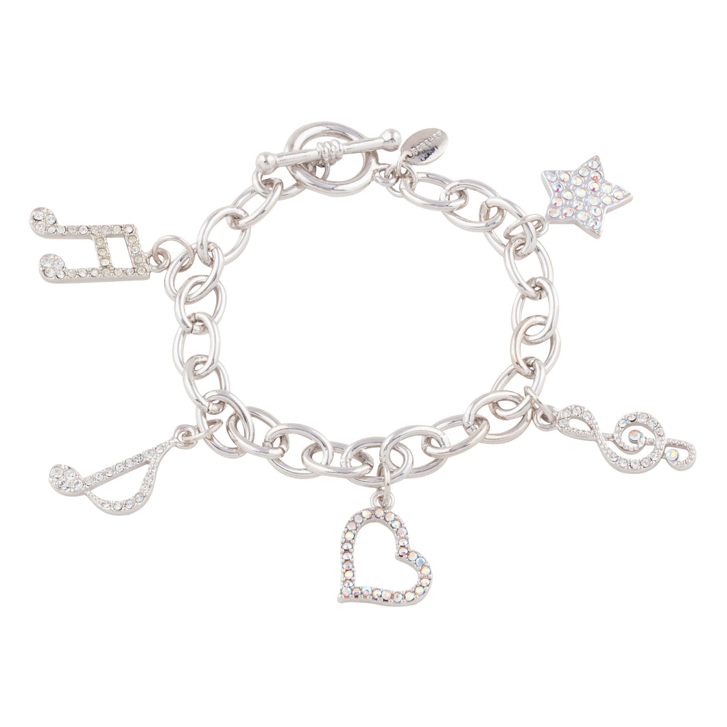 PENDANT I LOVE MUSIC CHARMS BRACELET BRACELET - FOREVER - VOIAGE FOREVER 