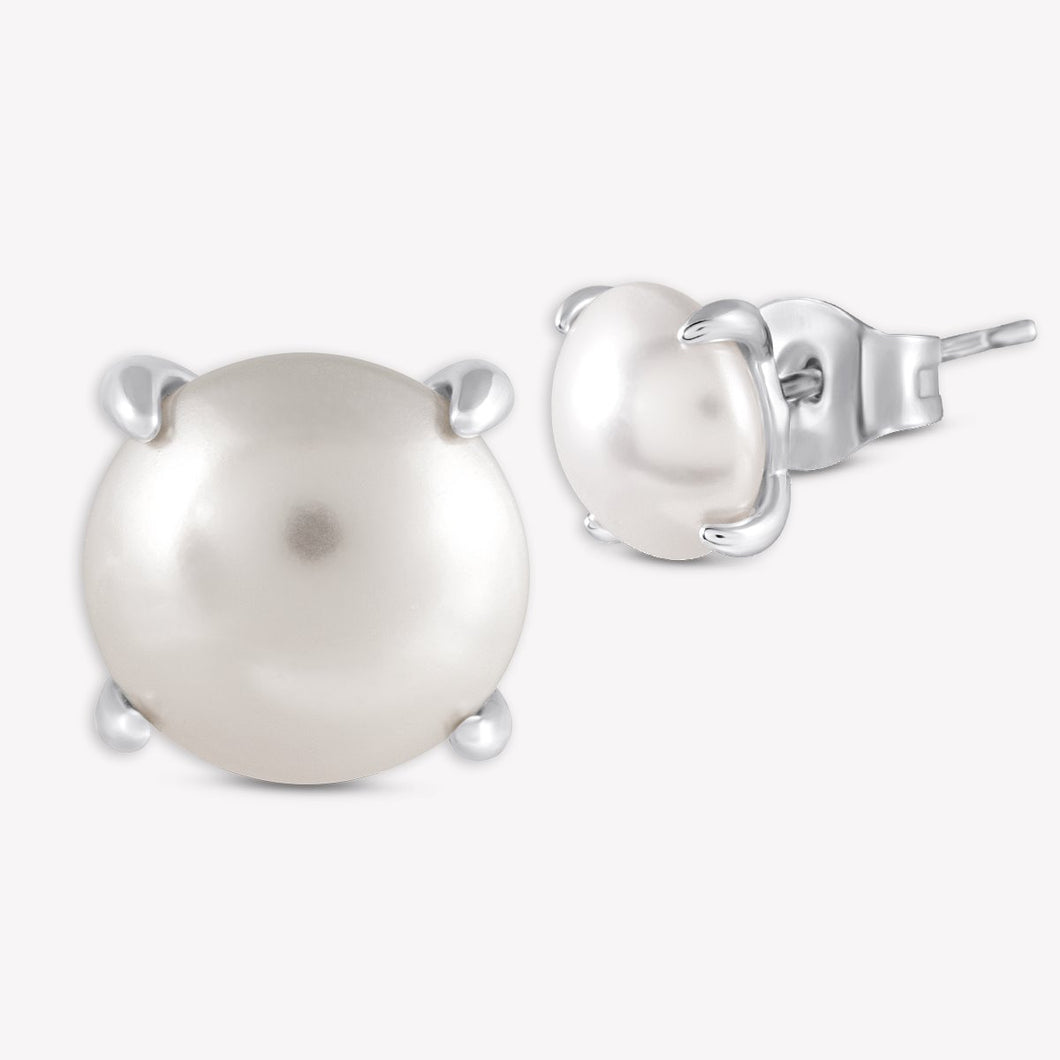 Sara Stud Earrings Silver FOREVER LINKED FOREVER CRYSTALS 