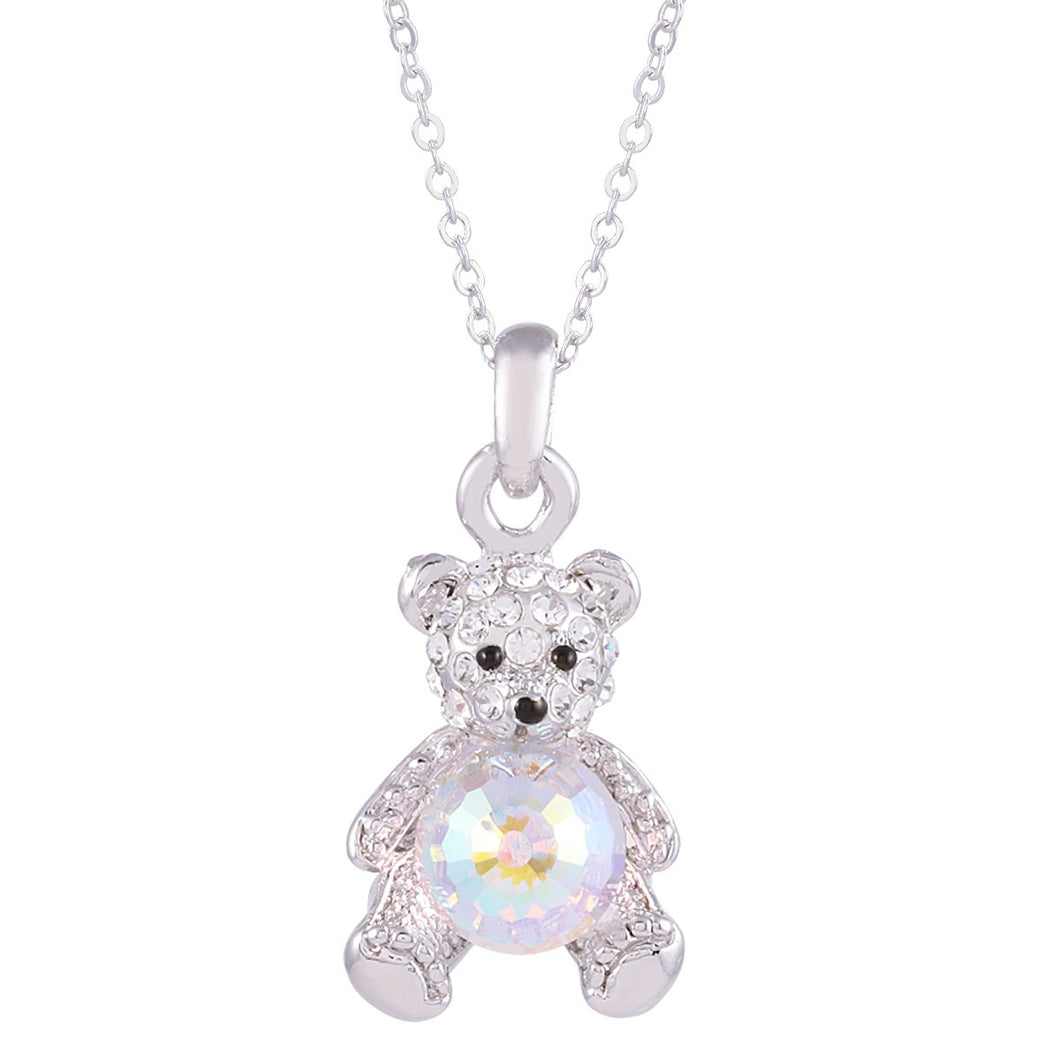 Teddy Bear Swarovski Ball Pendant PENDANT - FOREVER - VOIAGE ANIMALS - CRYSTAL forevercrystals 