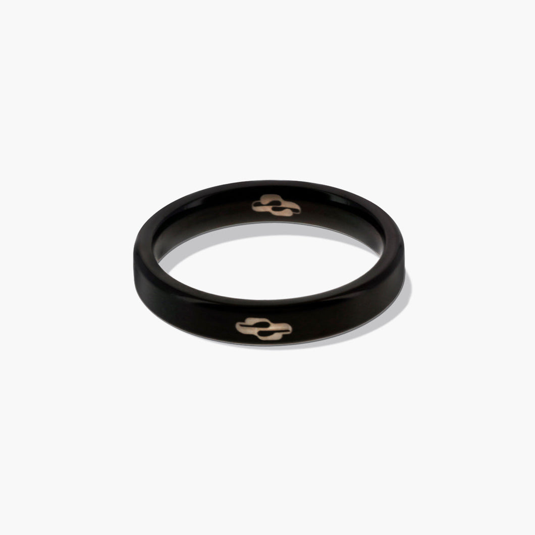 VIDA Ring Matte Black 427 FOREVER CRYSTALS 