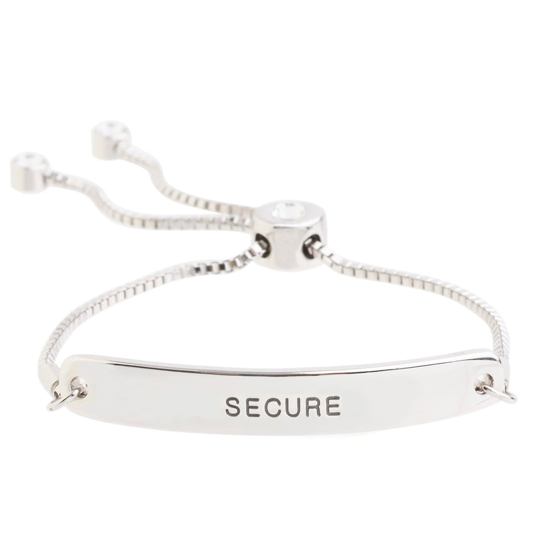 WOE BRACELET SECURE METAL - FOREVER CRYSTALS FOREVER 